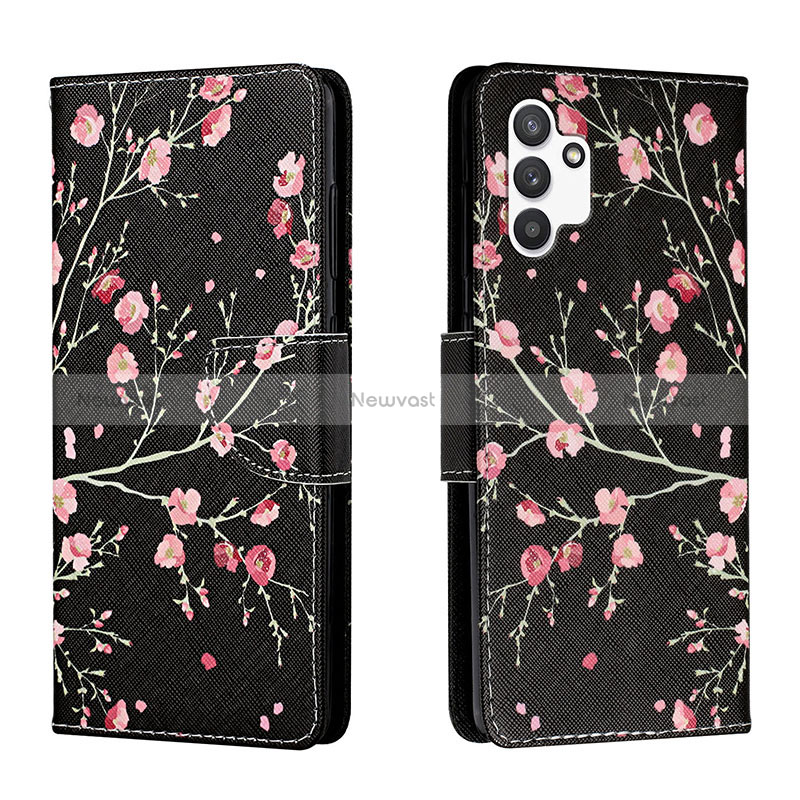 Leather Case Stands Fashionable Pattern Flip Cover Holder H01X for Samsung Galaxy A13 4G