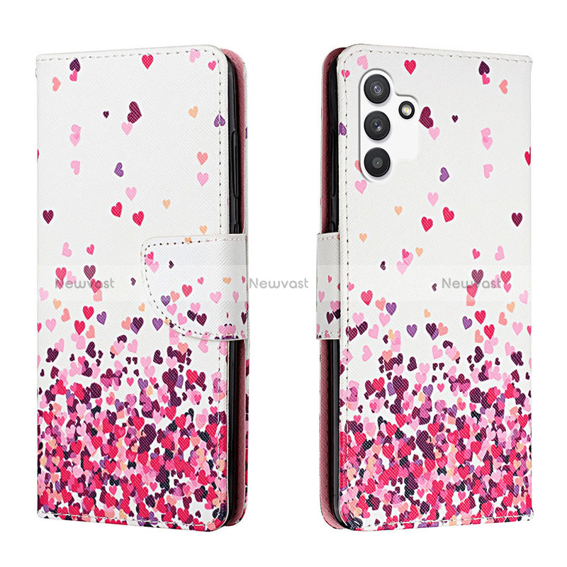 Leather Case Stands Fashionable Pattern Flip Cover Holder H01X for Samsung Galaxy A13 4G