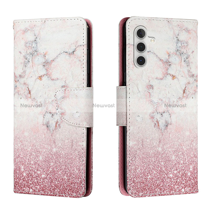 Leather Case Stands Fashionable Pattern Flip Cover Holder H01X for Samsung Galaxy A13 5G
