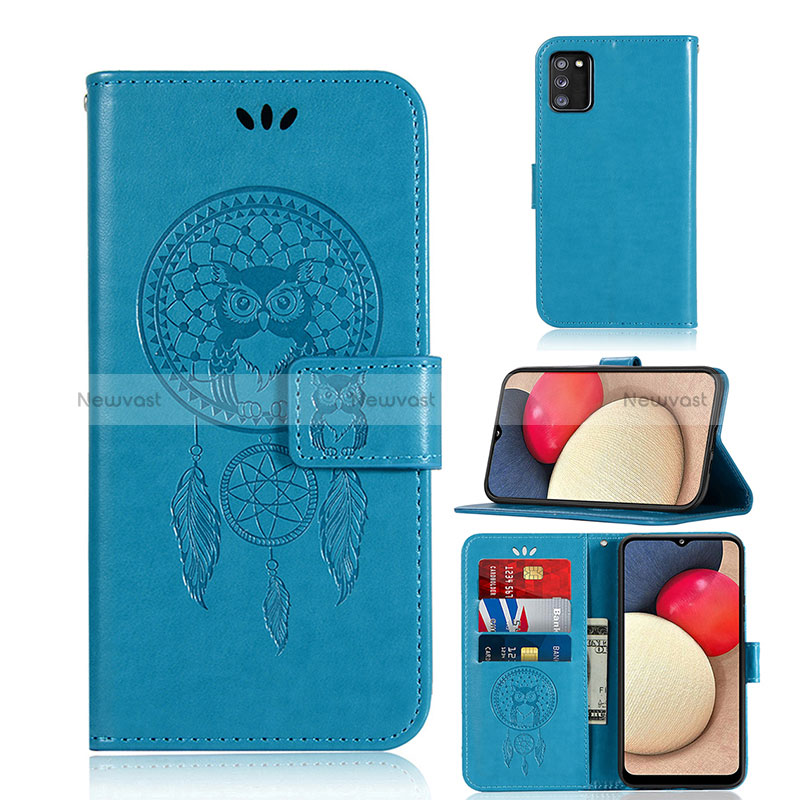 Leather Case Stands Fashionable Pattern Flip Cover Holder JX1 for Samsung Galaxy F02S SM-E025F