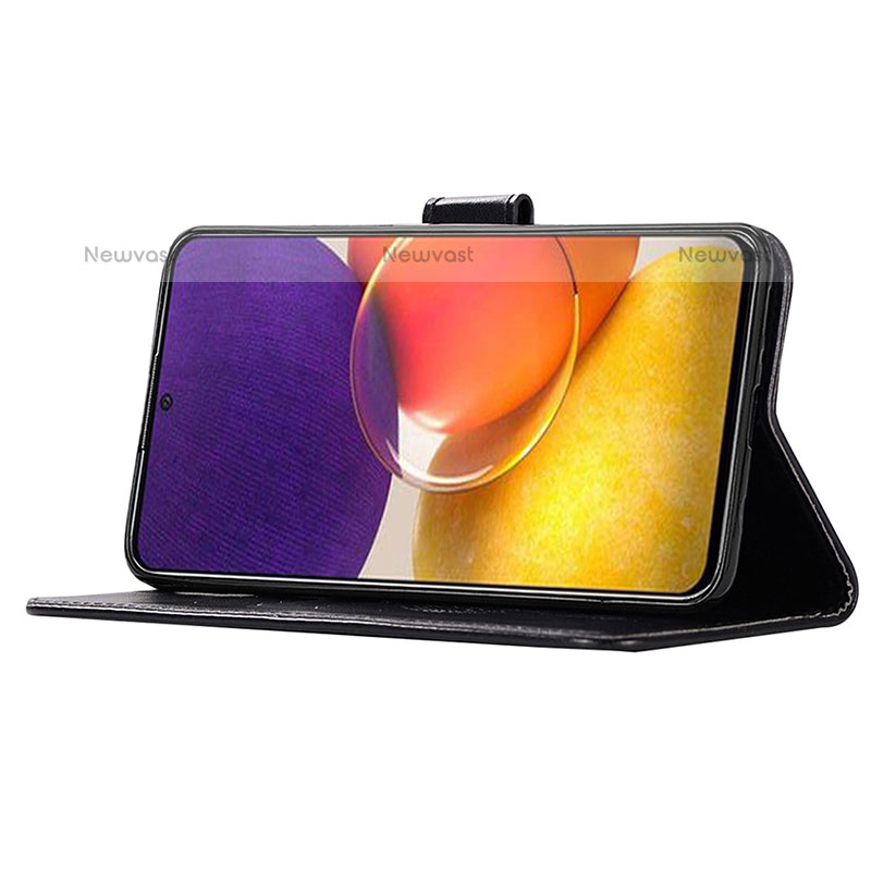 Leather Case Stands Fashionable Pattern Flip Cover Holder JX1 for Samsung Galaxy Quantum2 5G