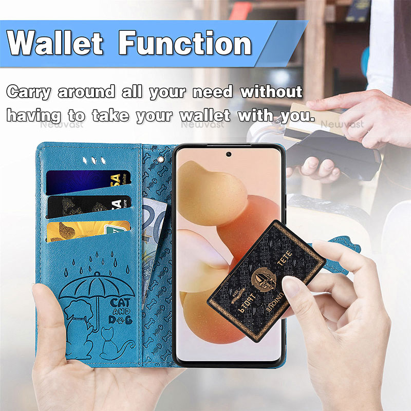 Leather Case Stands Fashionable Pattern Flip Cover Holder L01 for Xiaomi Mi 12S 5G