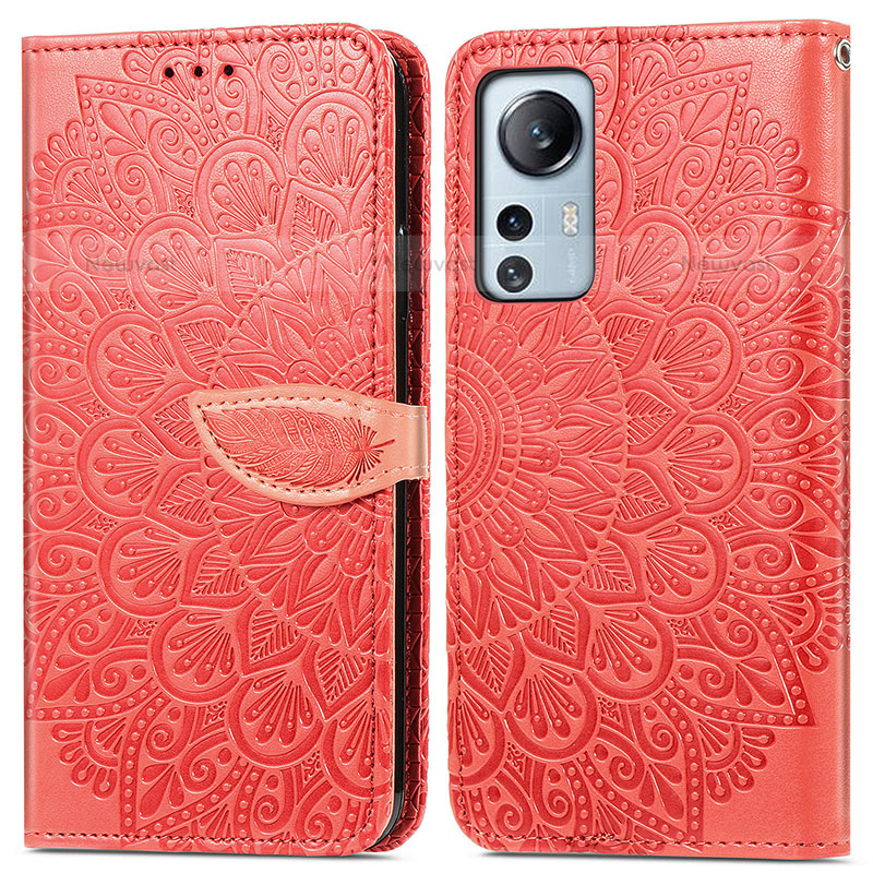 Leather Case Stands Fashionable Pattern Flip Cover Holder L02 for Xiaomi Mi 12 Lite 5G