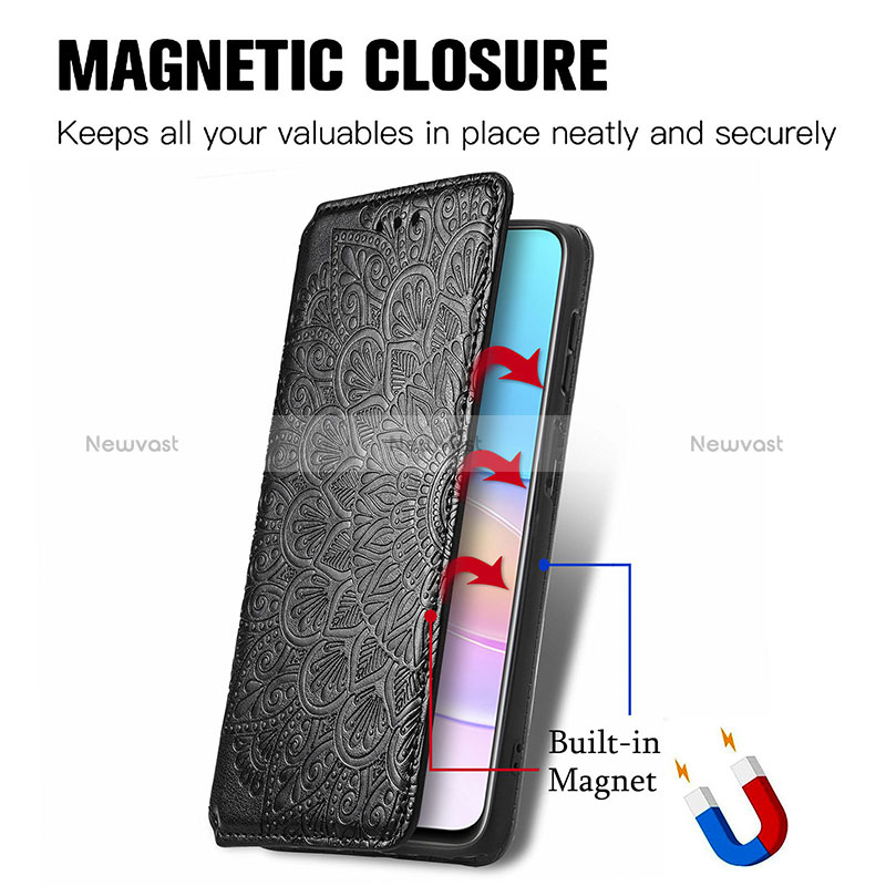 Leather Case Stands Fashionable Pattern Flip Cover Holder S01D for Huawei Nova 8i