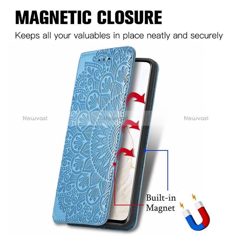 Leather Case Stands Fashionable Pattern Flip Cover Holder S01D for Realme GT Master Explorer 5G