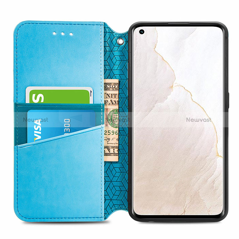 Leather Case Stands Fashionable Pattern Flip Cover Holder S01D for Realme GT Master Explorer 5G