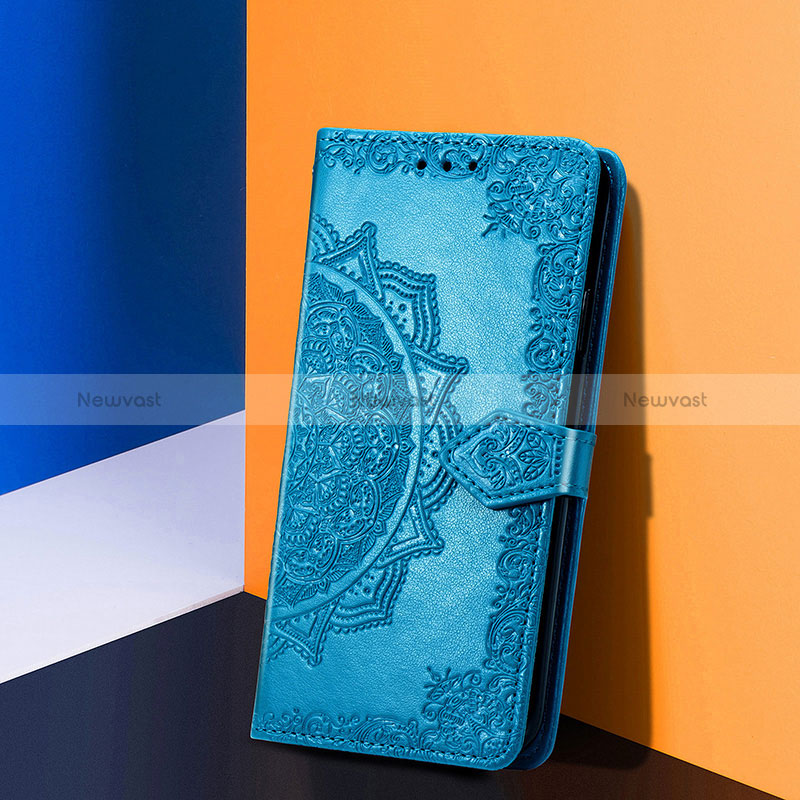 Leather Case Stands Fashionable Pattern Flip Cover Holder S01D for Samsung Galaxy A02