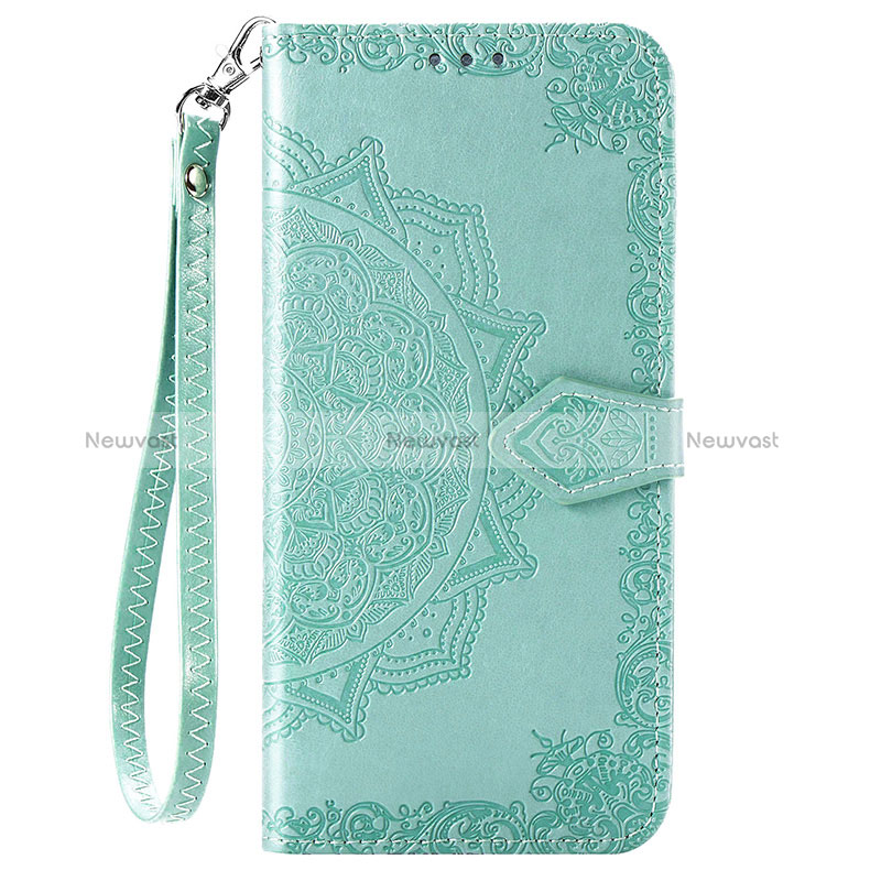 Leather Case Stands Fashionable Pattern Flip Cover Holder S01D for Samsung Galaxy A02