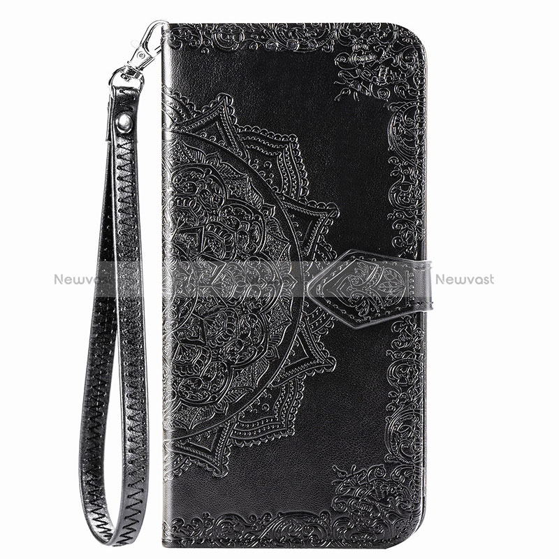 Leather Case Stands Fashionable Pattern Flip Cover Holder S01D for Samsung Galaxy A02