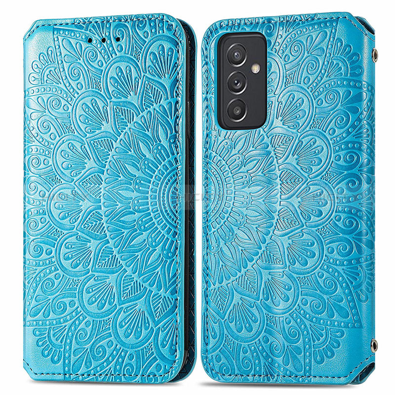 Leather Case Stands Fashionable Pattern Flip Cover Holder S01D for Samsung Galaxy A05s