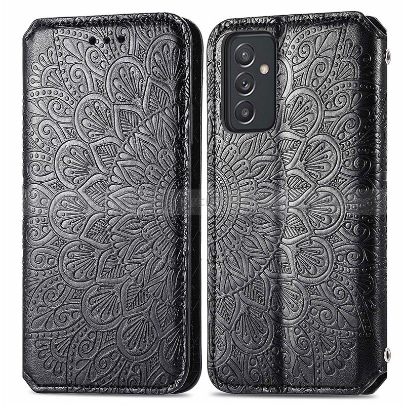 Leather Case Stands Fashionable Pattern Flip Cover Holder S01D for Samsung Galaxy A05s