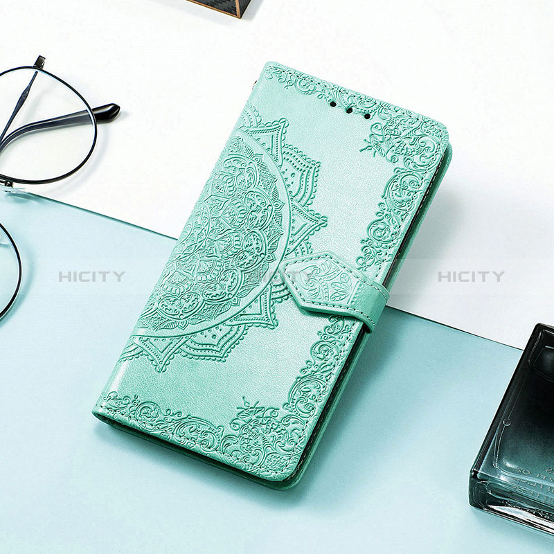 Leather Case Stands Fashionable Pattern Flip Cover Holder S01D for Samsung Galaxy M13 4G