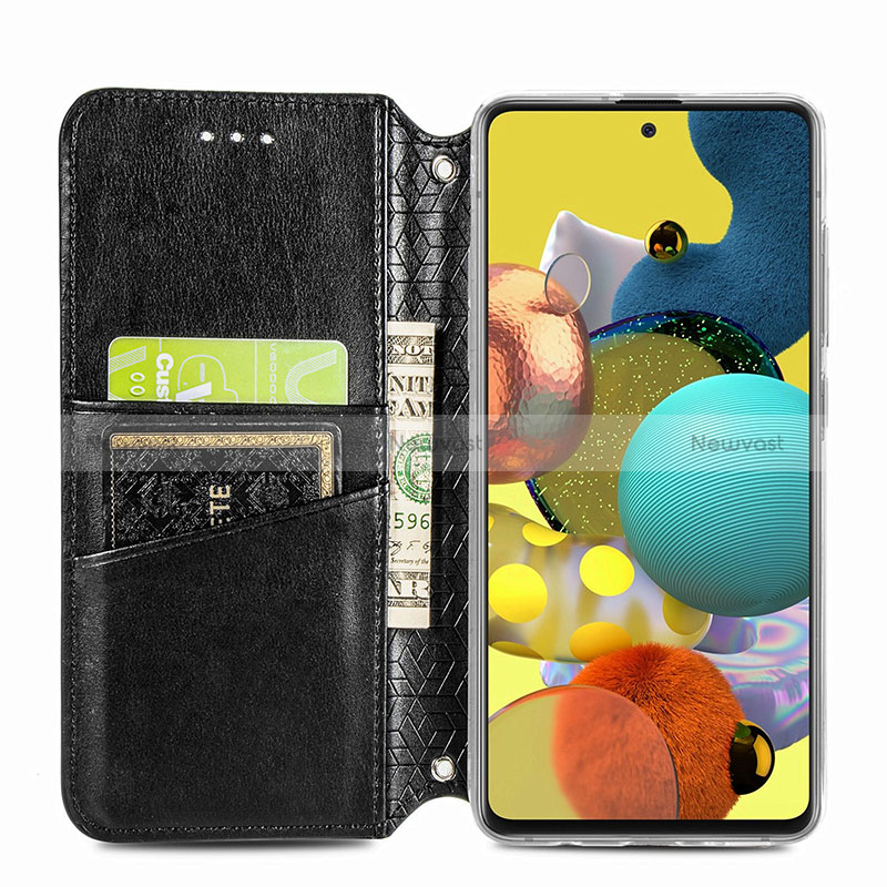 Leather Case Stands Fashionable Pattern Flip Cover Holder S01D for Samsung Galaxy M40S