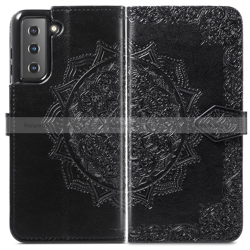 Leather Case Stands Fashionable Pattern Flip Cover Holder S01D for Samsung Galaxy S24 Plus 5G