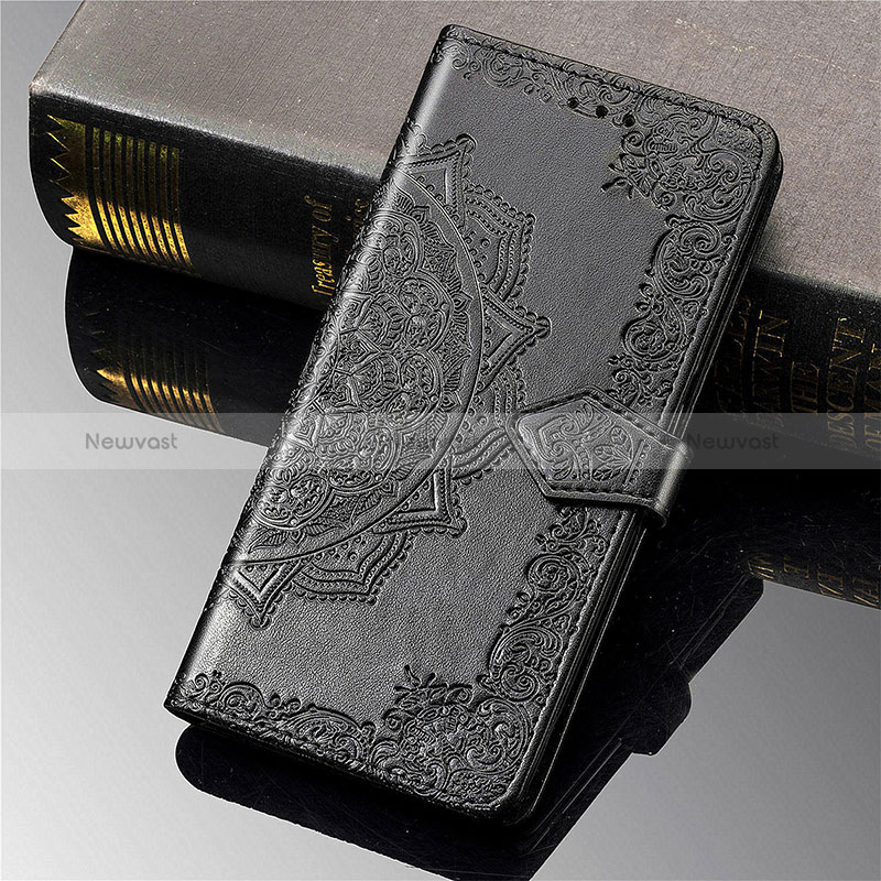 Leather Case Stands Fashionable Pattern Flip Cover Holder S01D for Samsung Galaxy S24 Ultra 5G