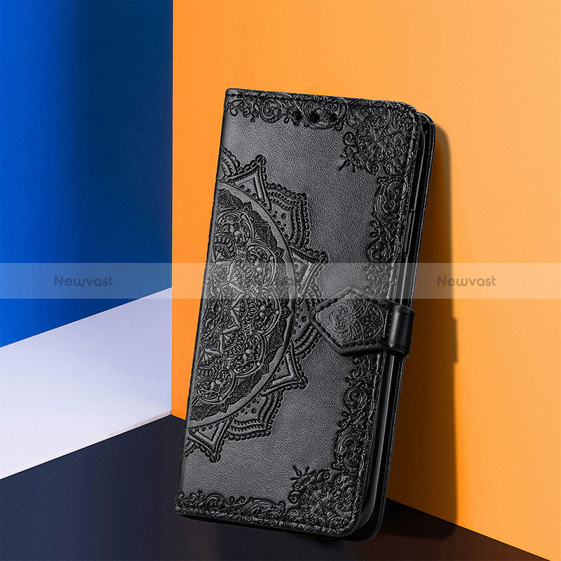 Leather Case Stands Fashionable Pattern Flip Cover Holder S01D for Samsung Galaxy S24 Ultra 5G