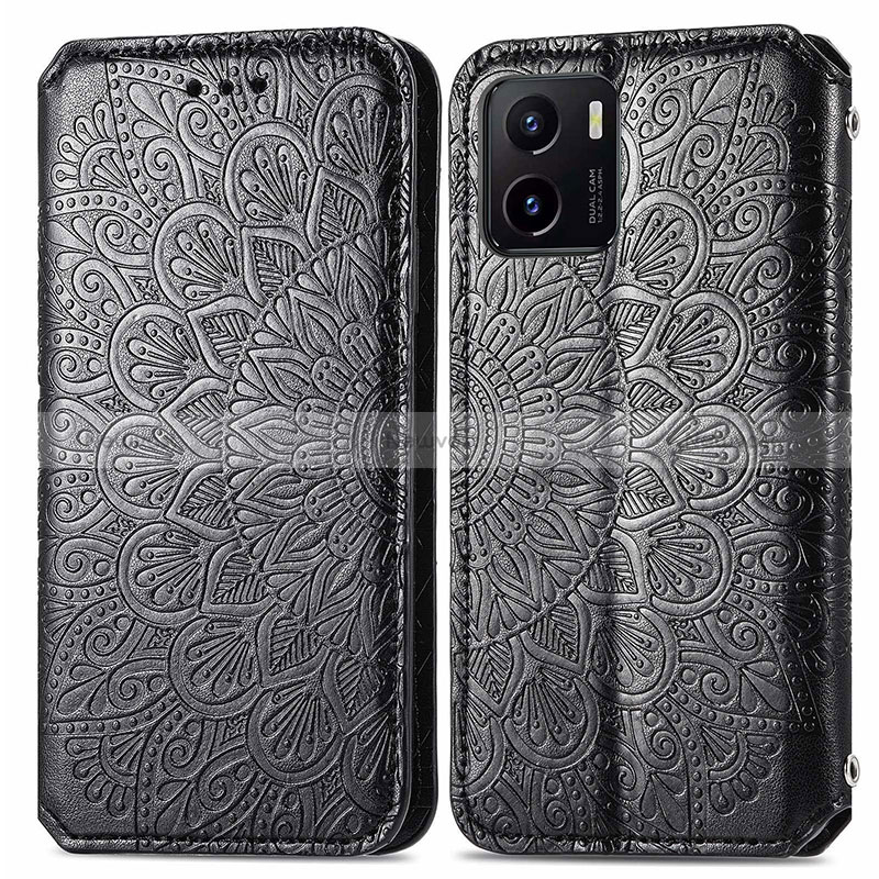 Leather Case Stands Fashionable Pattern Flip Cover Holder S01D for Vivo iQOO U5x