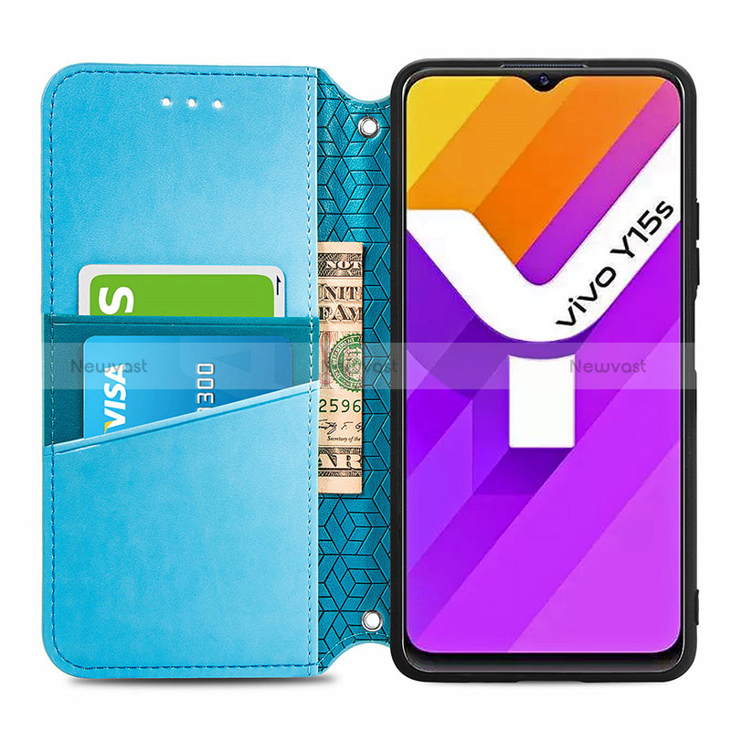 Leather Case Stands Fashionable Pattern Flip Cover Holder S01D for Vivo Y10 t1