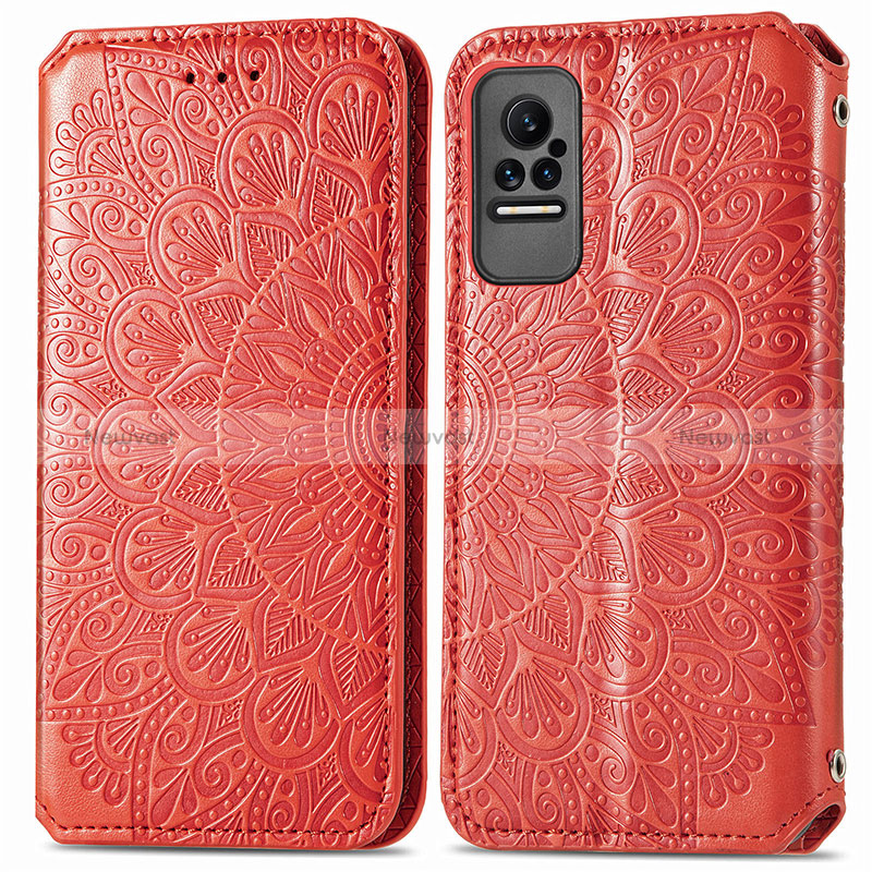 Leather Case Stands Fashionable Pattern Flip Cover Holder S01D for Xiaomi Civi 1S 5G