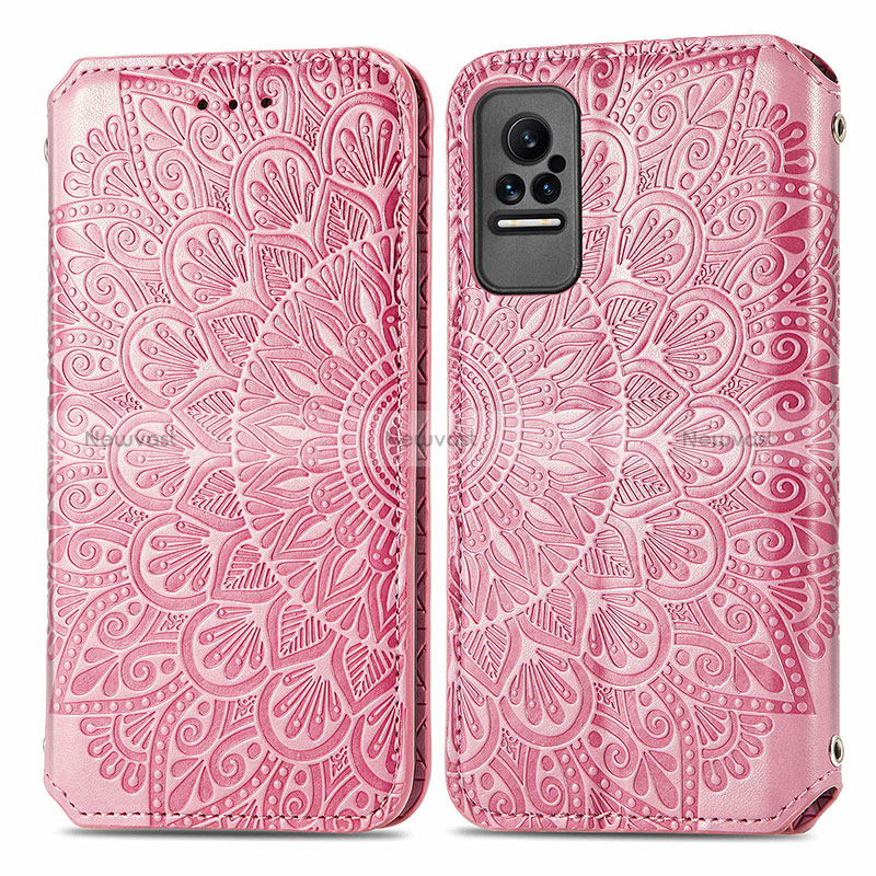 Leather Case Stands Fashionable Pattern Flip Cover Holder S01D for Xiaomi Civi 1S 5G