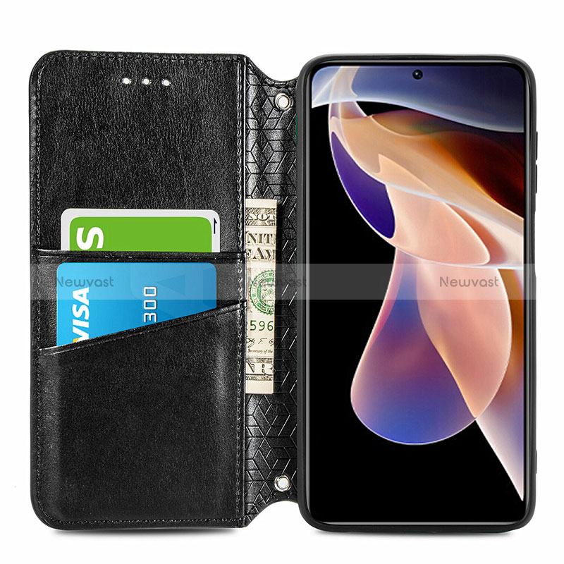 Leather Case Stands Fashionable Pattern Flip Cover Holder S01D for Xiaomi Mi 11i 5G (2022)