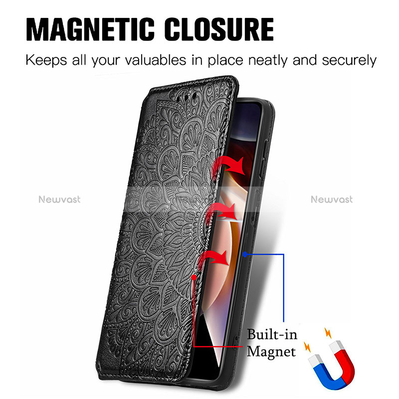 Leather Case Stands Fashionable Pattern Flip Cover Holder S01D for Xiaomi Mi 11i 5G (2022)