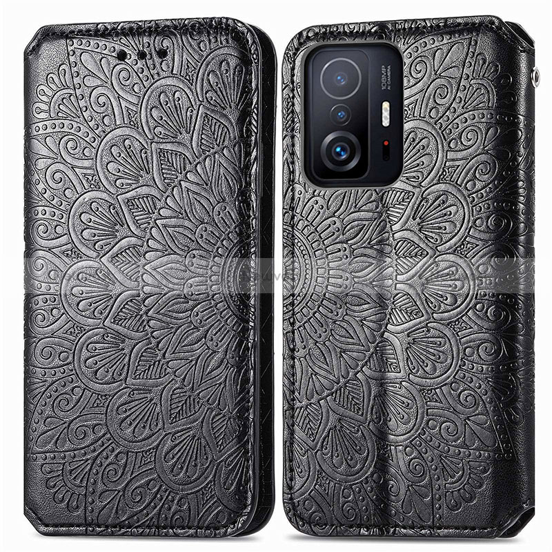 Leather Case Stands Fashionable Pattern Flip Cover Holder S01D for Xiaomi Mi 11T Pro 5G