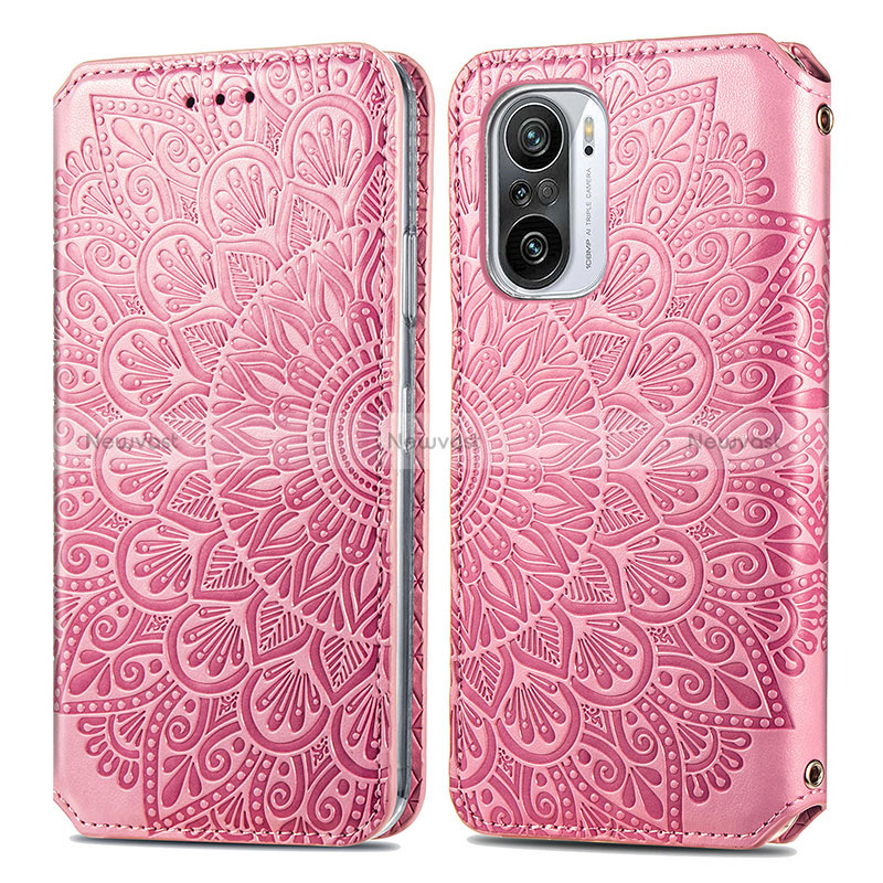 Leather Case Stands Fashionable Pattern Flip Cover Holder S01D for Xiaomi Mi 11X Pro 5G