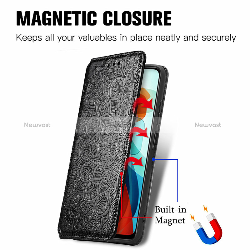 Leather Case Stands Fashionable Pattern Flip Cover Holder S01D for Xiaomi Poco X3 GT 5G