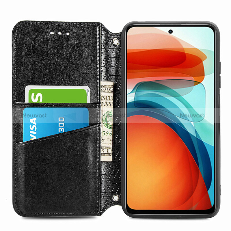 Leather Case Stands Fashionable Pattern Flip Cover Holder S01D for Xiaomi Poco X3 GT 5G