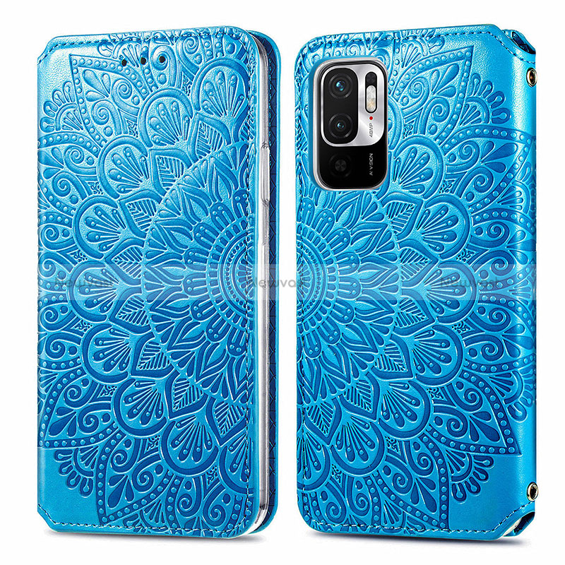 Leather Case Stands Fashionable Pattern Flip Cover Holder S01D for Xiaomi Redmi Note 11 SE 5G