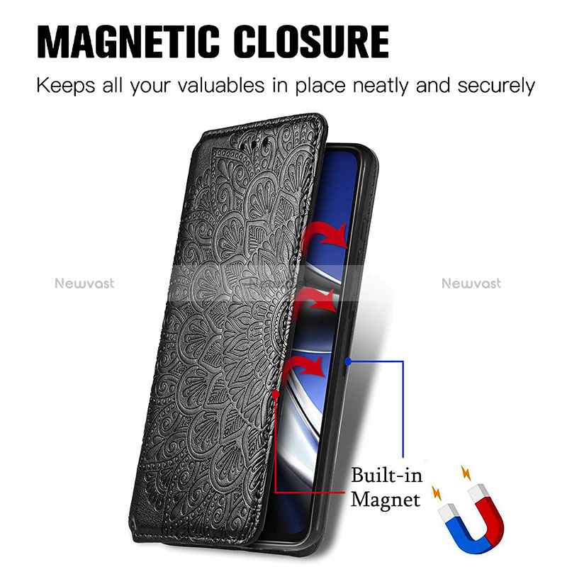 Leather Case Stands Fashionable Pattern Flip Cover Holder S01D for Xiaomi Redmi Note 11E Pro 5G