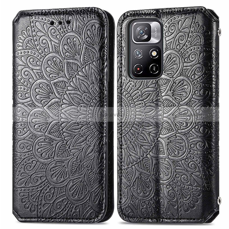 Leather Case Stands Fashionable Pattern Flip Cover Holder S01D for Xiaomi Redmi Note 11S 5G