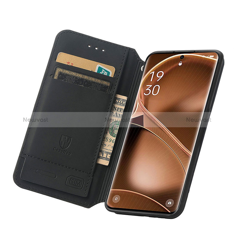 Leather Case Stands Fashionable Pattern Flip Cover Holder S02D for Oppo Find X6 5G