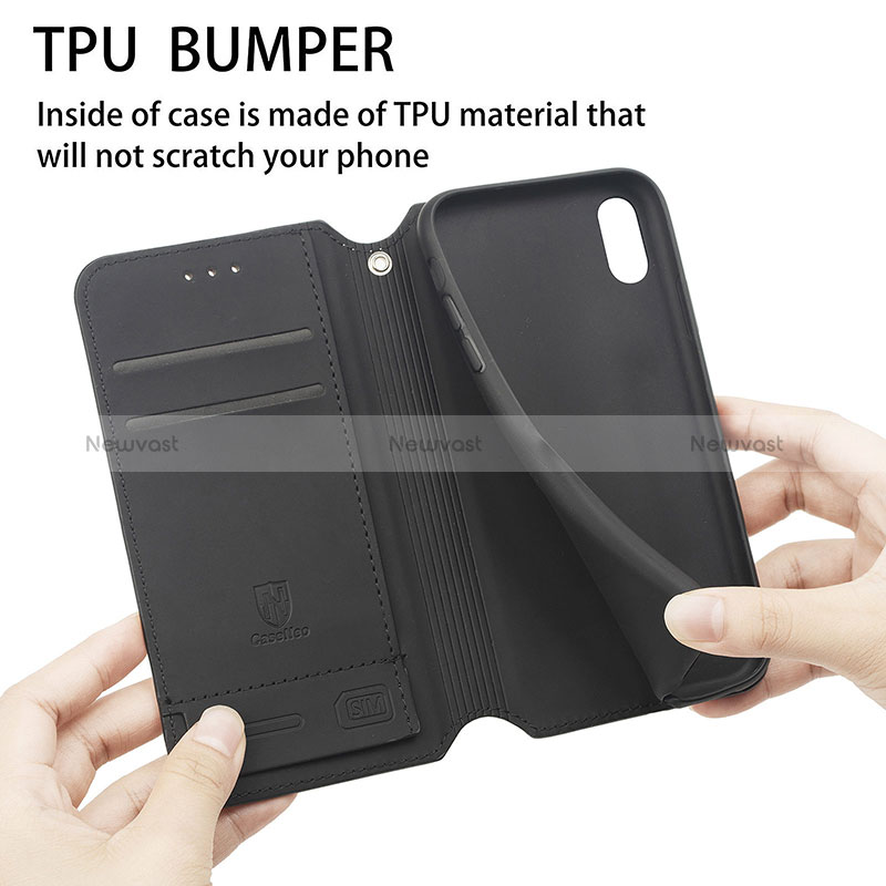 Leather Case Stands Fashionable Pattern Flip Cover Holder S02D for Realme GT Master Explorer 5G