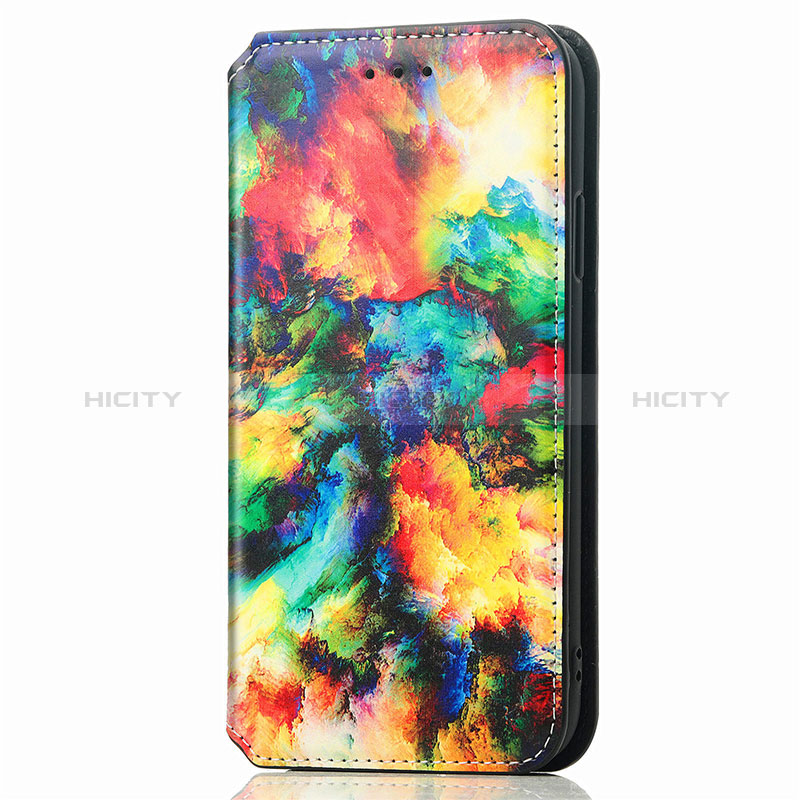 Leather Case Stands Fashionable Pattern Flip Cover Holder S02D for Samsung Galaxy A03s