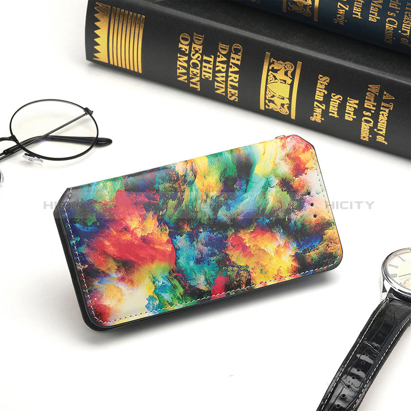 Leather Case Stands Fashionable Pattern Flip Cover Holder S02D for Samsung Galaxy A53 5G