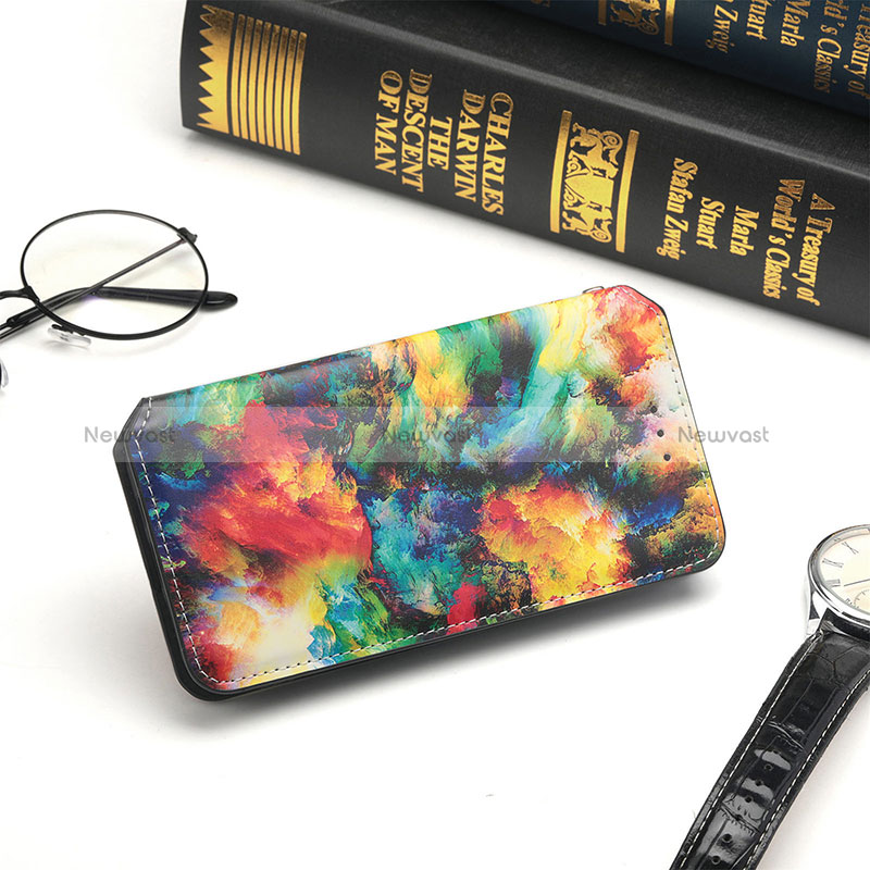 Leather Case Stands Fashionable Pattern Flip Cover Holder S02D for Xiaomi POCO M3 Pro 5G