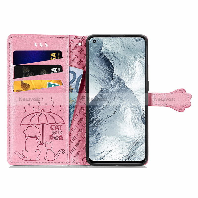 Leather Case Stands Fashionable Pattern Flip Cover Holder S03D for Realme GT Master 5G