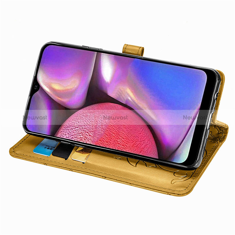 Leather Case Stands Fashionable Pattern Flip Cover Holder S03D for Samsung Galaxy A20s