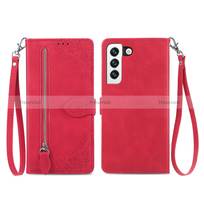 Leather Case Stands Fashionable Pattern Flip Cover Holder S03D for Samsung Galaxy S24 5G