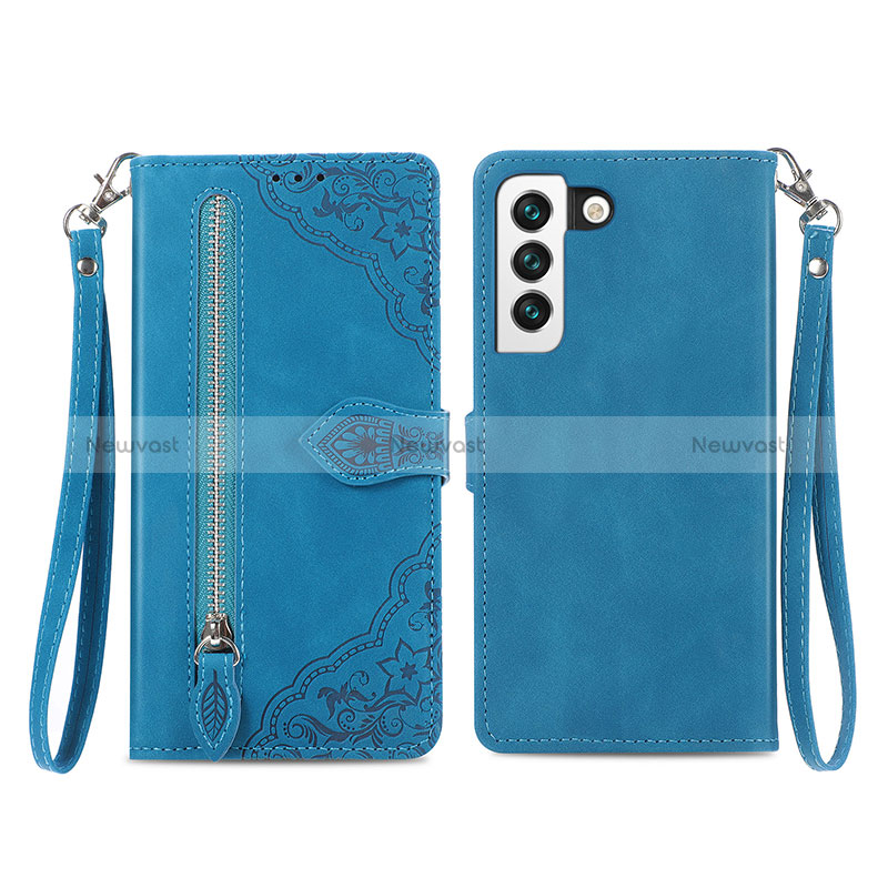 Leather Case Stands Fashionable Pattern Flip Cover Holder S03D for Samsung Galaxy S24 5G