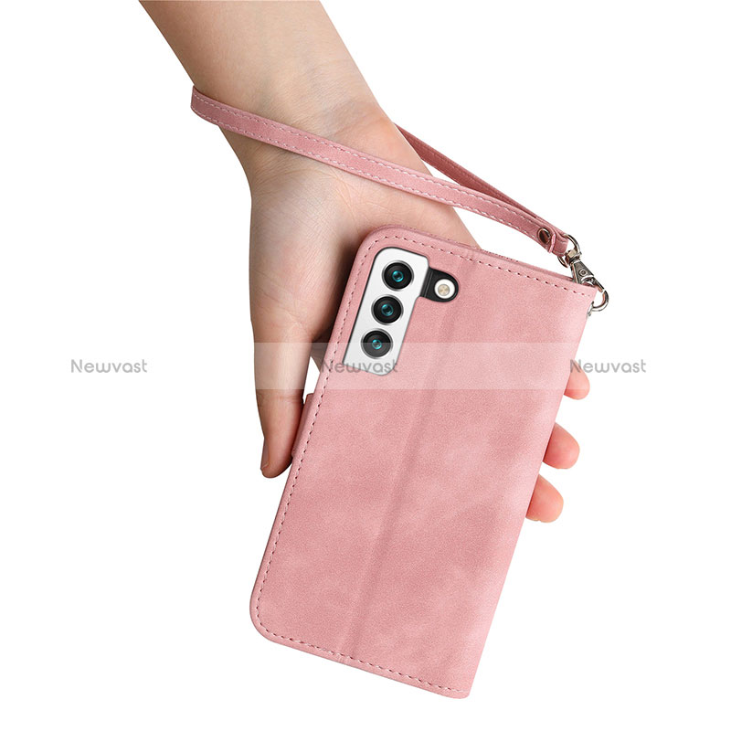 Leather Case Stands Fashionable Pattern Flip Cover Holder S03D for Samsung Galaxy S24 Plus 5G