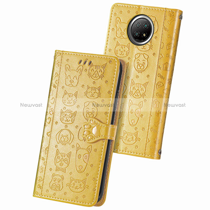 Leather Case Stands Fashionable Pattern Flip Cover Holder S03D for Xiaomi Mi 10i 5G