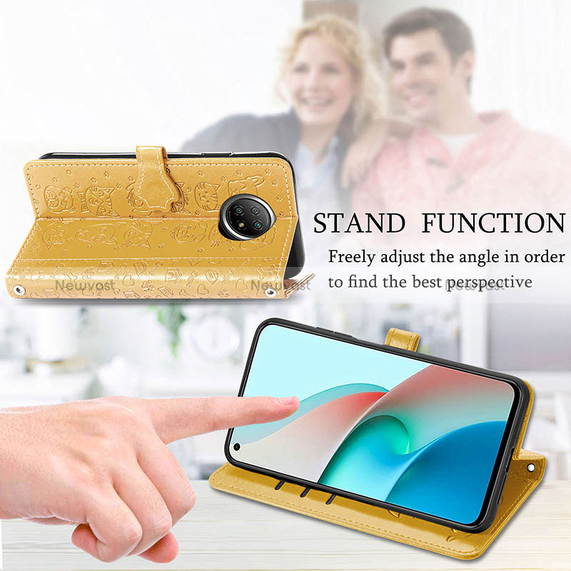 Leather Case Stands Fashionable Pattern Flip Cover Holder S03D for Xiaomi Mi 10i 5G