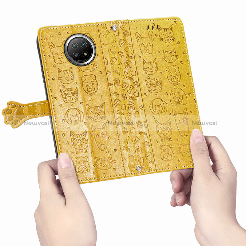 Leather Case Stands Fashionable Pattern Flip Cover Holder S03D for Xiaomi Mi 10i 5G