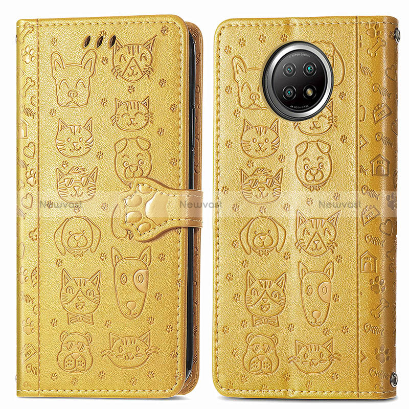 Leather Case Stands Fashionable Pattern Flip Cover Holder S03D for Xiaomi Mi 10i 5G