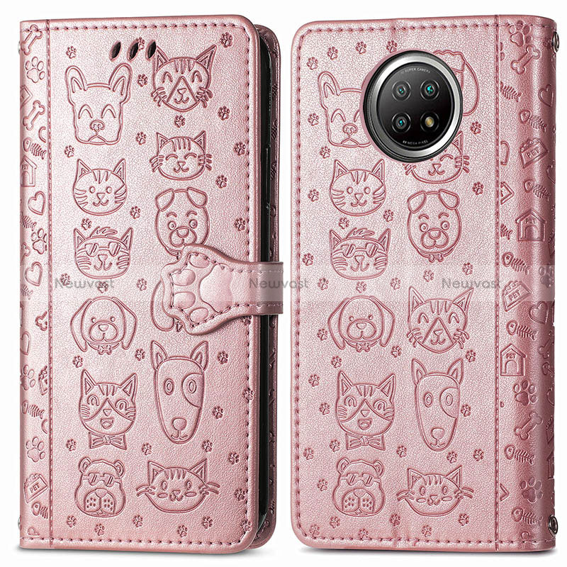 Leather Case Stands Fashionable Pattern Flip Cover Holder S03D for Xiaomi Mi 10i 5G