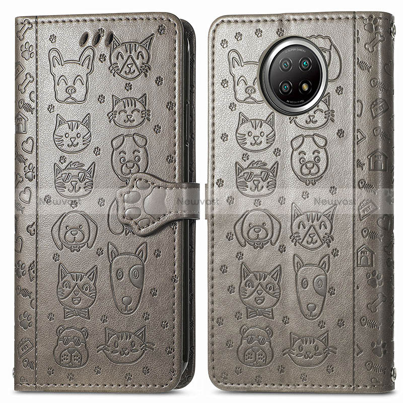 Leather Case Stands Fashionable Pattern Flip Cover Holder S03D for Xiaomi Mi 10i 5G