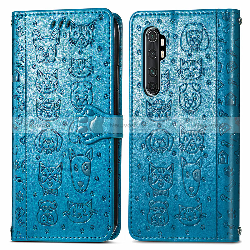 Leather Case Stands Fashionable Pattern Flip Cover Holder S03D for Xiaomi Mi Note 10 Lite